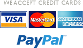 We accept credit cards
